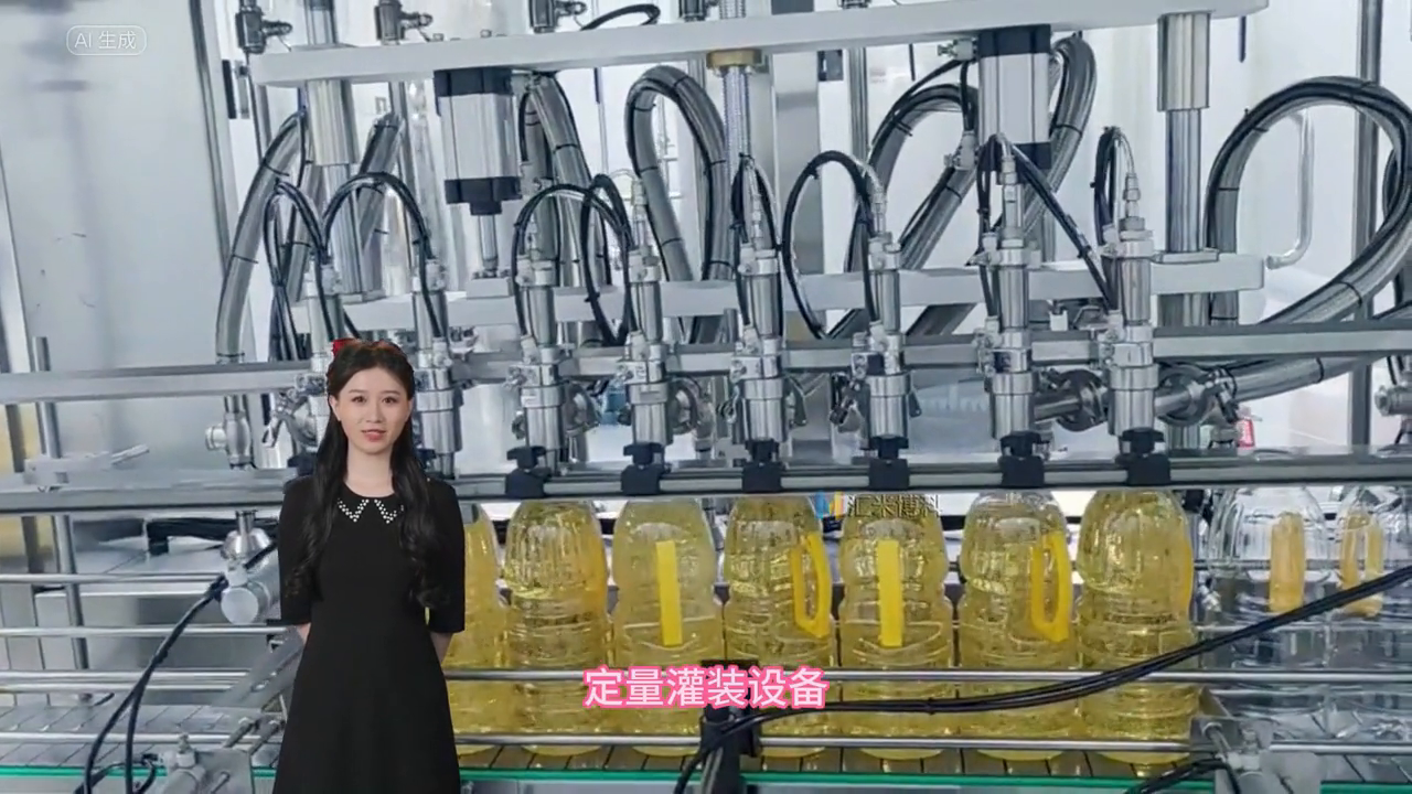 全自动食用油灌装机生产线