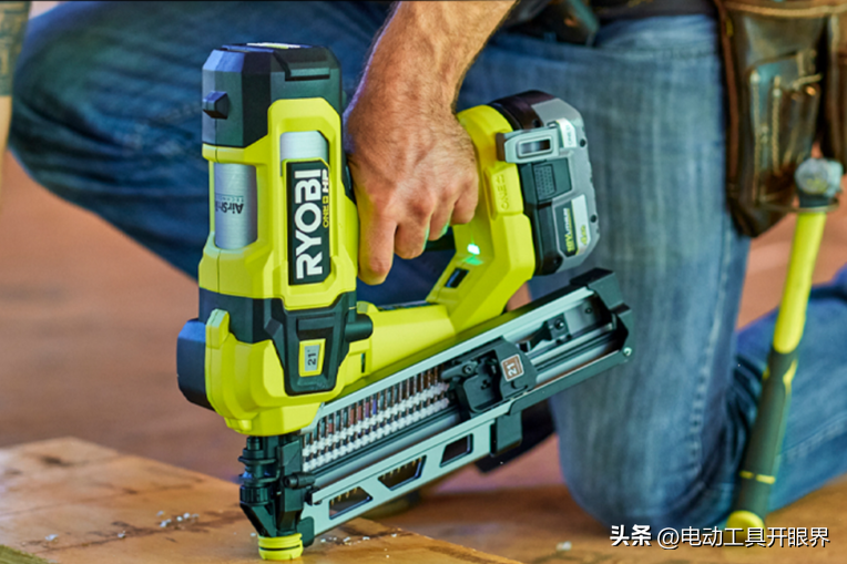 利优比（RYOBI）首款全尺寸18V直流打钉枪