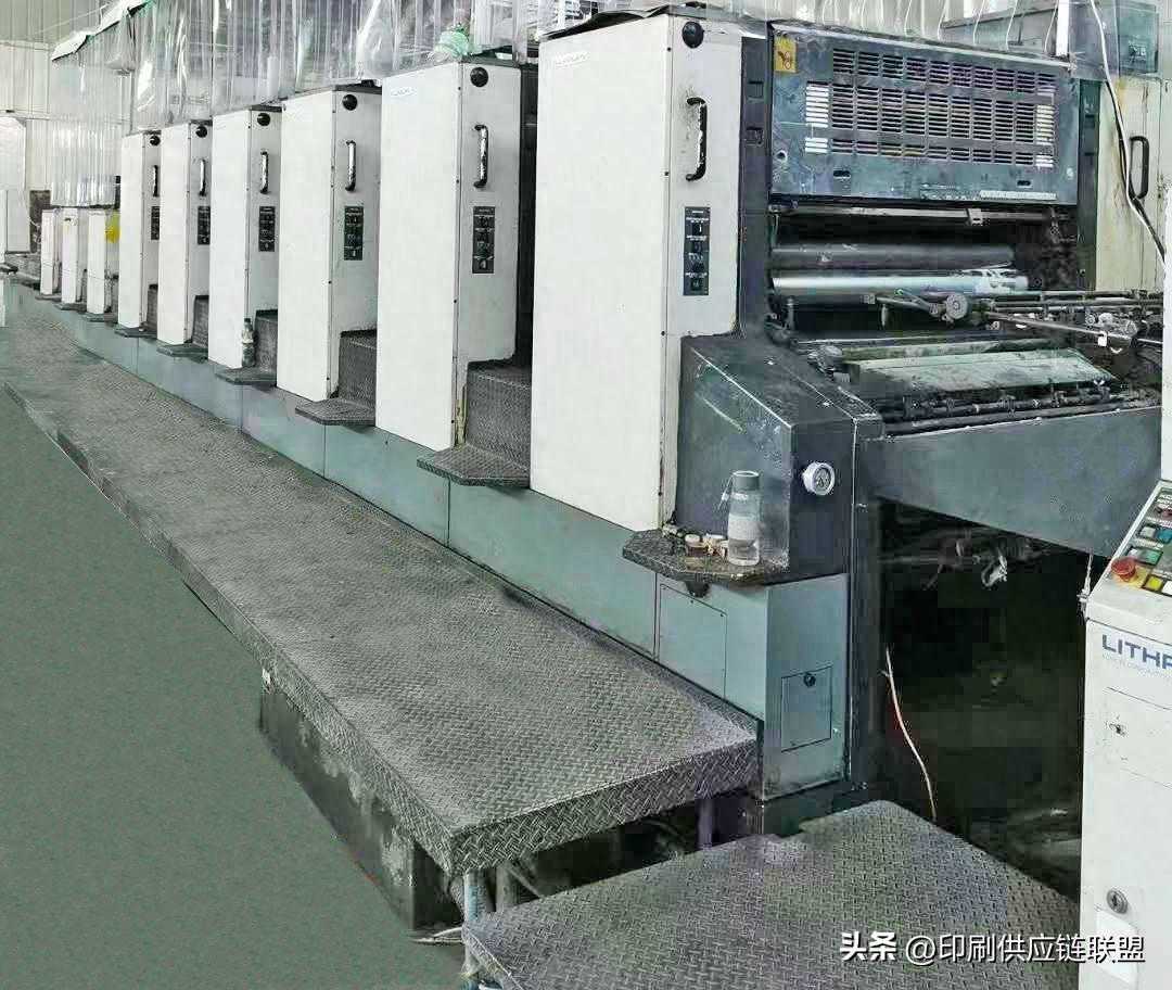 L640+3LX，2001年小森对开六色+三座过油高配二手印刷机国内厂机